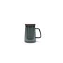 Becher 63cl mit Glasfilter und Deckel grau Luma