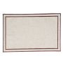 Placemat 44x29cm beige met donkerbruin stiksel Tabletop