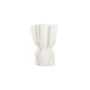 Vase 22x17,5xH29cm draped white Vea