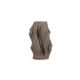 Vase 20x20xH28,5cm satin brown Vea