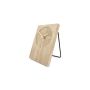 Table clock 16xH23,5cm travertine beige Zone