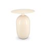Beistelltisch 40xH52cm Metall ivory Mio