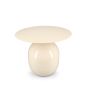 Beistelltisch 50xH40cm Metall ivory Mio