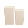 Beistelltisch 30x30xH47cm/35x35xH53cm 2-teilig ivory Mio