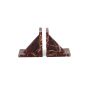 Book-end marble burgundy Opus - set/2