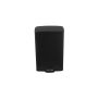 Treteimer 50L/42x37xH63cm schwarz Dust