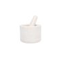Mörser und Stössel 14xH10cm white Marbliss