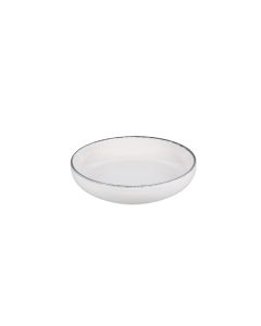 Bowl 22xH5cm black rim Fade