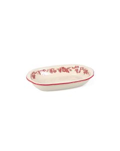 Servierschale 26,5x17,5xH4,5cm oval burgundy Cyril
