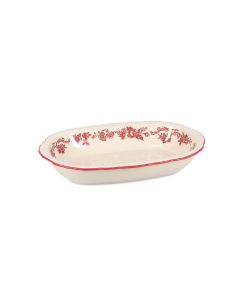 Servierschale 31,5x21xH5,5cm oval burgundy Cyril