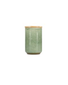 Canister 12,5xH20cm green Cameo
