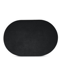Placemat 45x30cm ovaal zwart Tabletop