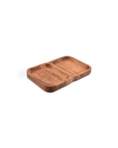 Plat à servir 28x19xH3cm 2 parties Chop