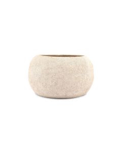 Plat décoratif 31xH18cm beige Cave