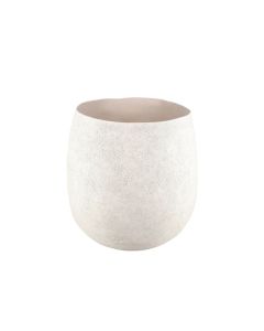 Pot à fleurs 43xH41cm organique beige Cave