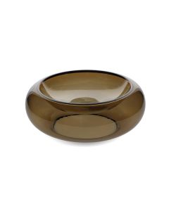 Plat décoratif 33xH12cm coffee brown Vesper