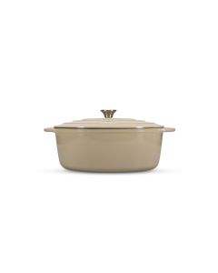 Kookpot 41x26cm gietijzer beige Ferno