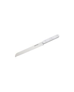 Bread knife pearlescent look white Chop