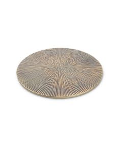 Trivet 26cm ribbed gold Charm