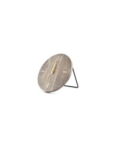 Table clock 20cm travertine grey Zone