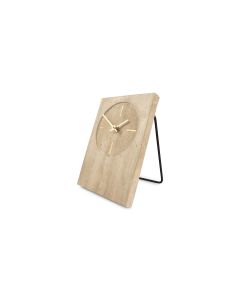 Horloge de table 16xH23,5cm travertin beige Zone