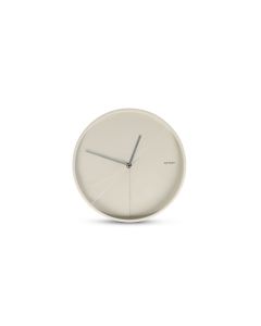 Wandklok 30x4,5cm abstract wit Pulse