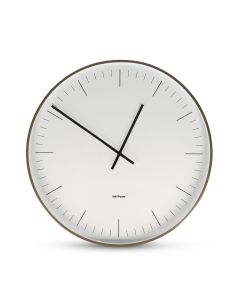 Wandklok 51x10cm groen Pulse