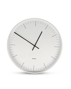 Wandklok 51x10cm wit Pulse