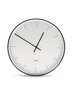 Wandklok 51x10cm zwart Pulse