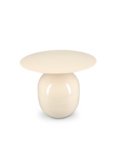 Table gigogne 50xH40cm métal ivory Mio