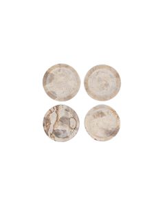 Coaster 10cm marble beige Opus - set/4