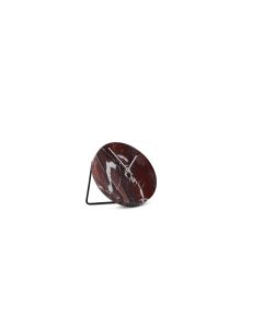Table clock 15,5cm red marble Zone
