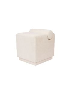 Poef 46x42xH49cm cloud beige Brume