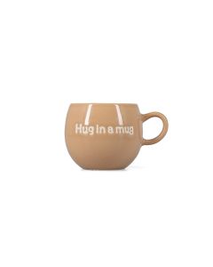Becher 42cl "Hug in a mug" braun Muggies