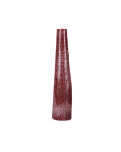 Kaars 9xH40cm bordeaux Twig
