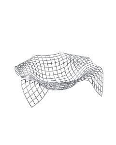 Wire basket 39,5x39,5xH8,5cm chrome Album
