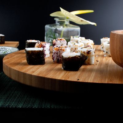Lazy susan 45cm bamboo Sendai