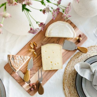 Servierbrett 50x30cm Holz Serve&Share