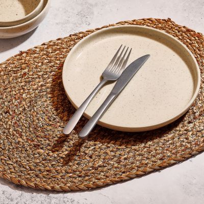 Platzset 45x30cm oval Maisblatt dunkelbraun TableTop