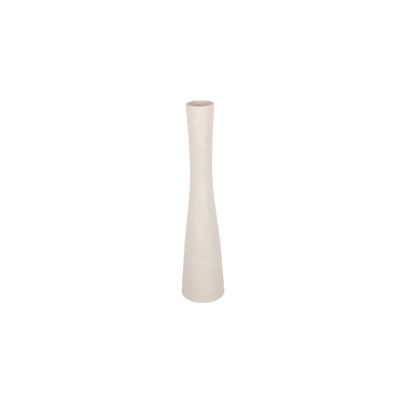 Vase 8xH29cm organic white Cone