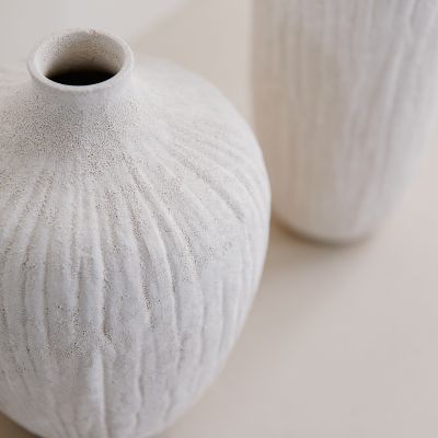 Vaas 20xH26,5cm beige Avo