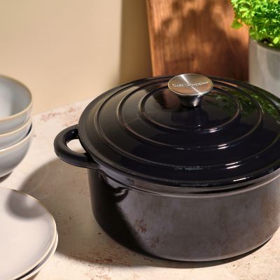Kochtopf 26cm Güsseisen schwarz Ferno