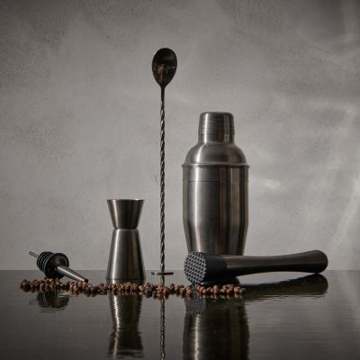Cocktailset 7-teilig schwarz Bar