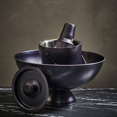 Champagne cooler 43xH23cm black Bar