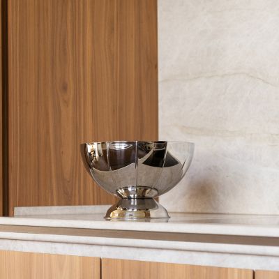 Champagnerkühler Wanne 32xH21cm doppelwandig silber Nox
