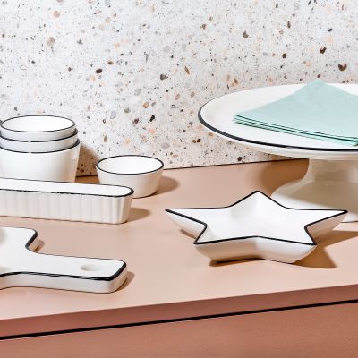 Cake stand 31xH10,5cm white Nero