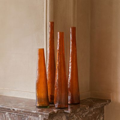Vase 9xH50cm orange Twig