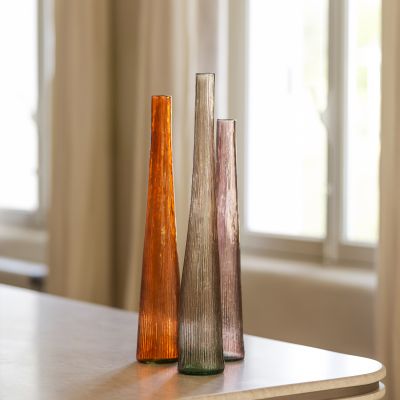 Vase 9xH59cm braun Twig