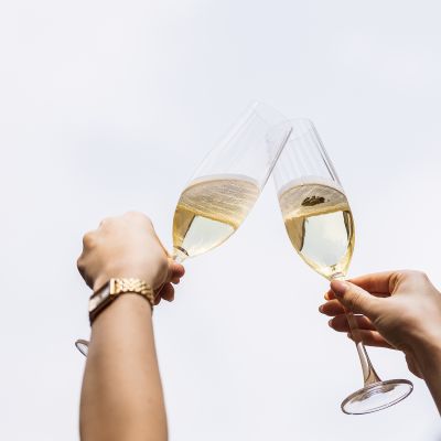 Champagne glass 29cl Saga - set/4