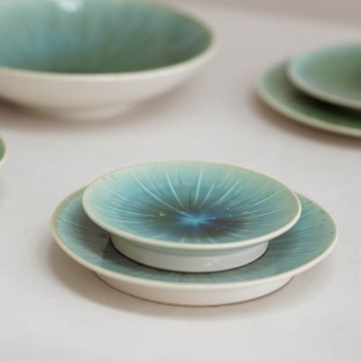 Plat bord 21cm turquoise Eclipse